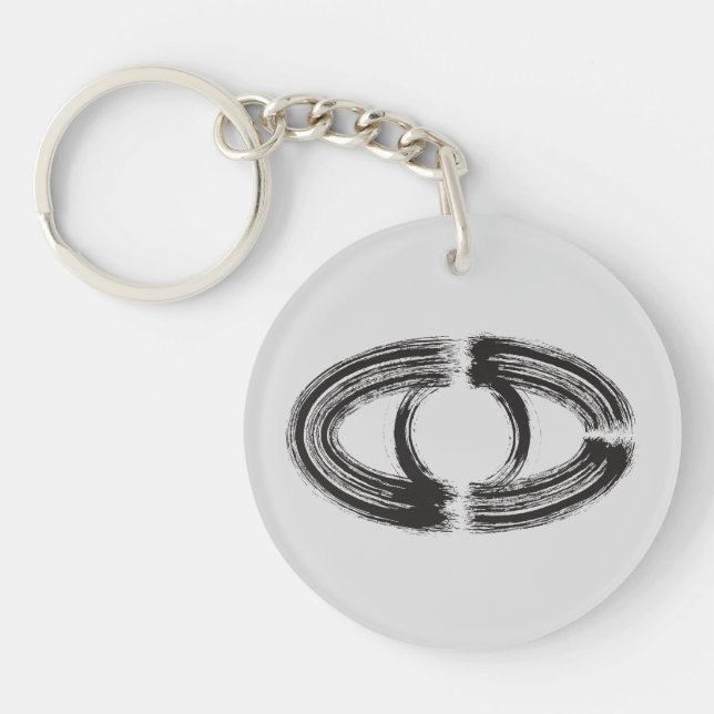 Porte-clefs Citation zen : Sagesse et méditation (Devant)