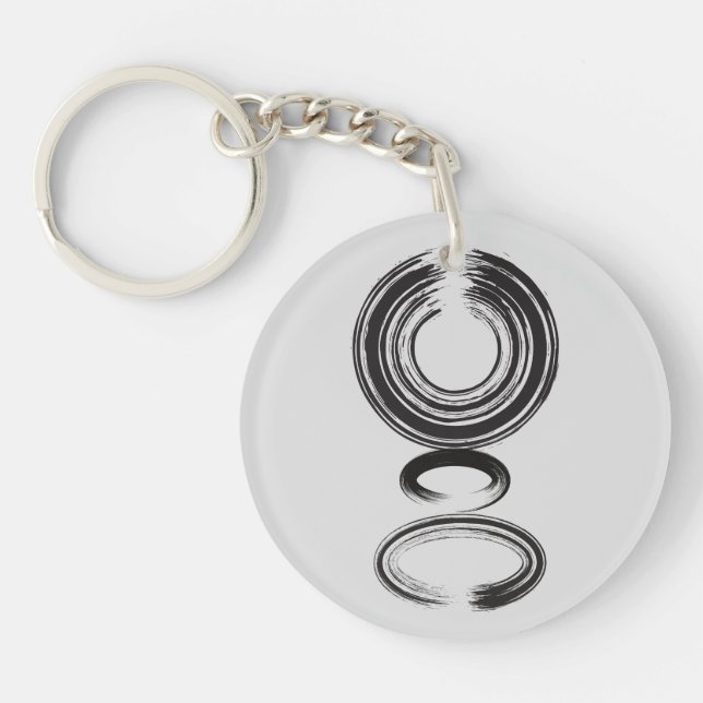 Porte-clefs Citation zen : Sagesse et méditation (Devant)