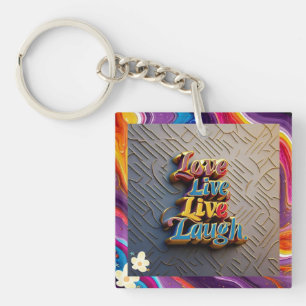 Porte-clefs « Citations Inspirantes Multi Couleurs »