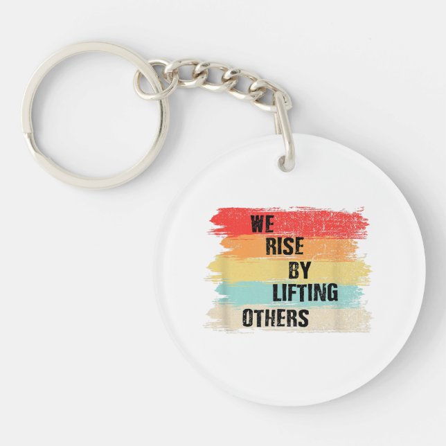 Porte-clefs Citations motivationnelles pour s'élever en aidant (Devant)