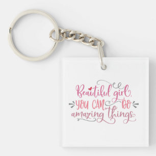 Porte-clefs Citations Pour Filles