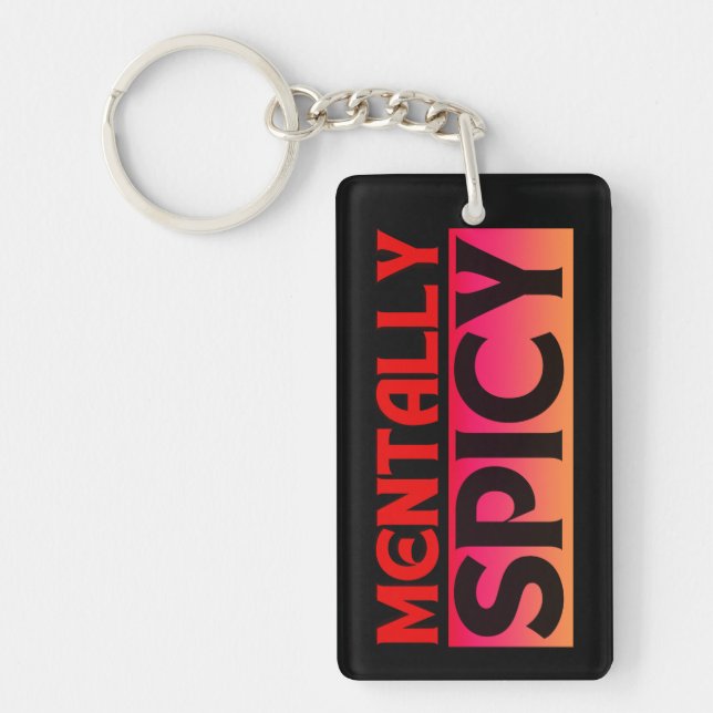 PORTE-CLEFS CITATIONS TYPOGRAPHIE MENTALE ÉPICÉE (Devant)