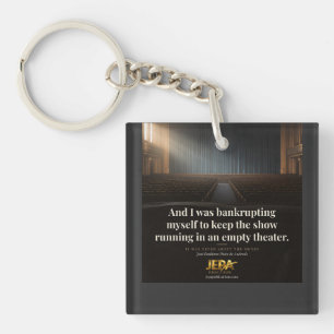 Porte-clefs Citer dans un Théâtre Vide Citation de Livre