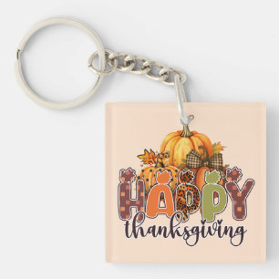 Porte-clefs Citrouille bon thanksgiving