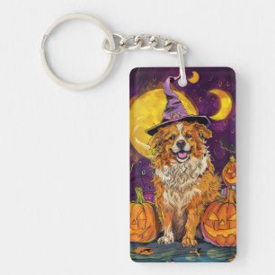 Porte-clefs Citrouille de sorcière d'Halloween Nova Scotia Duc
