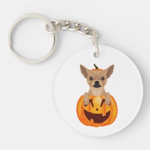 Porte-clefs Citrouille du Chihuahua