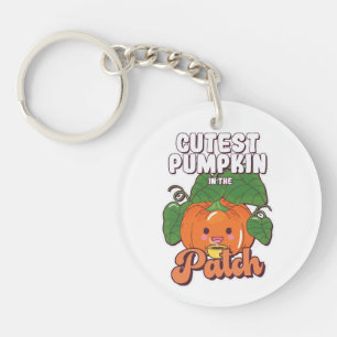 Porte-clefs citrouille la plus mignonne du jardin