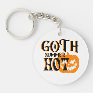Porte-clefs Citrouille Souriant Été-Goth-Horreur Chaud