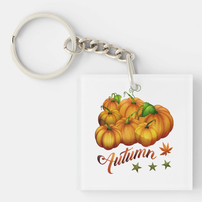 Porte-clefs Citrouilles d'automne       (Devant)