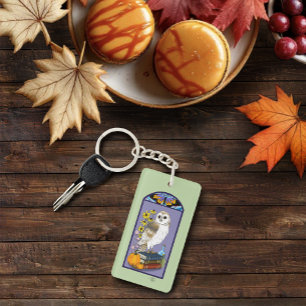 Porte-clefs Citrouilles de chouette de grange Art Nouveau Livr