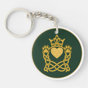 Porte-clefs Claddagh Empreinte de Patte