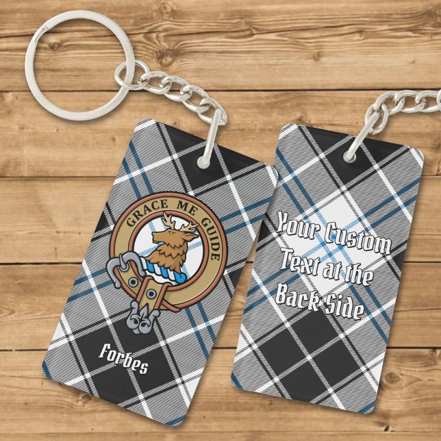 Porte-clefs Clan Forbes Crest sur la robe Tartan (Créateur téléchargé)