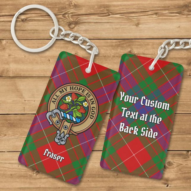 Porte-clefs Clan Fraser Crest Porte - clé acrylique (Créateur téléchargé)