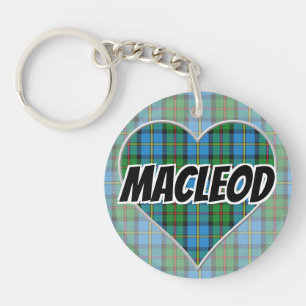 Porte-clefs Clan MacLeod de Harris Tartan Heart