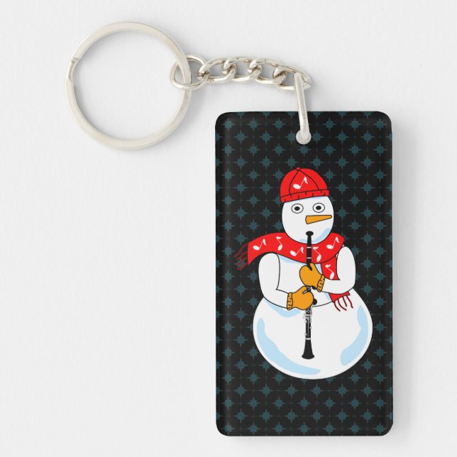 Porte-clefs Clarinet Snowman (Devant)