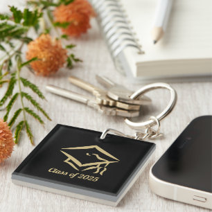 Porte-clefs Classe de graduation de 2025 BLKVMG Personnaliser