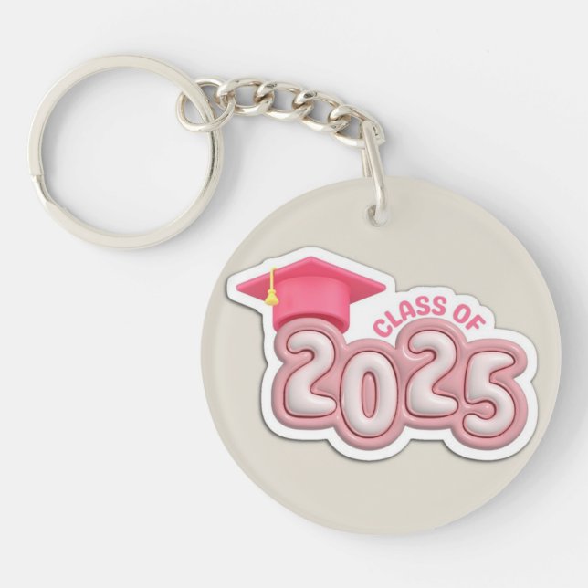 Porte-clefs Classe de Porte - clé acrylique 2025 Graduation po (Devant)