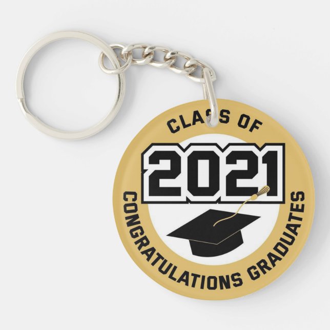 Porte-clefs Classe de Porte - clé de diplômes 2021 (Devant)