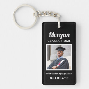 Porte-clefs Classe noire personnalisée de 2022 Graduation Phot