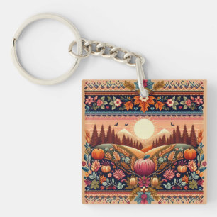 Porte-clefs Classic Fair Isle automne/automne