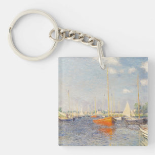 Porte-clefs Claude Monet. Bateaux rouges, Argenteuil