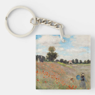 Porte-clefs Claude Monet - Champ de coquelicots