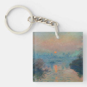 Porte-clefs Claude Monet - Coucher de soleil sur la Seine à La
