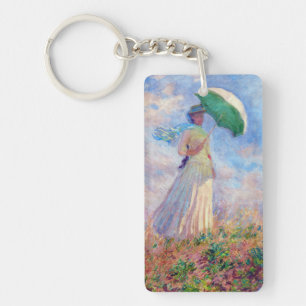 Porte-clefs Claude Monet - Femme à l'ombrelle tournée vers la