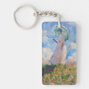 Porte-clefs Claude Monet - Femme avec Parasol face à gauche