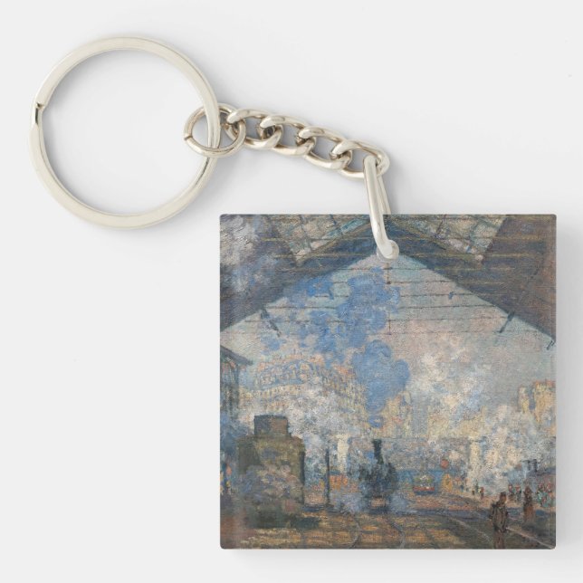 Porte-clefs Claude Monet - Gare Saint-Lazare Vue extérieure (Devant)