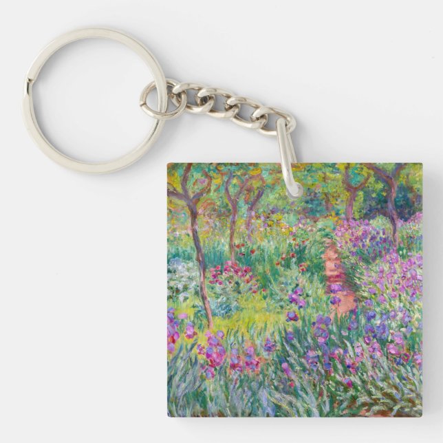 Porte-clefs Claude Monet - Le jardin d'Iris à Giverny (Devant)
