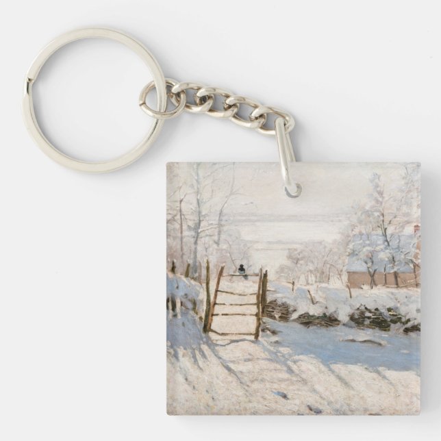 Porte-clefs Claude Monet - Le Magpie (Devant)