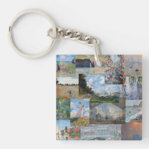 Porte-clefs Claude Monet - Patchwork de chefs-d'oeuvre