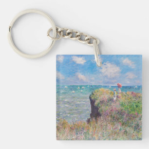 Porte-clefs Claude Monet - Promenade sur la falaise à Pourvill