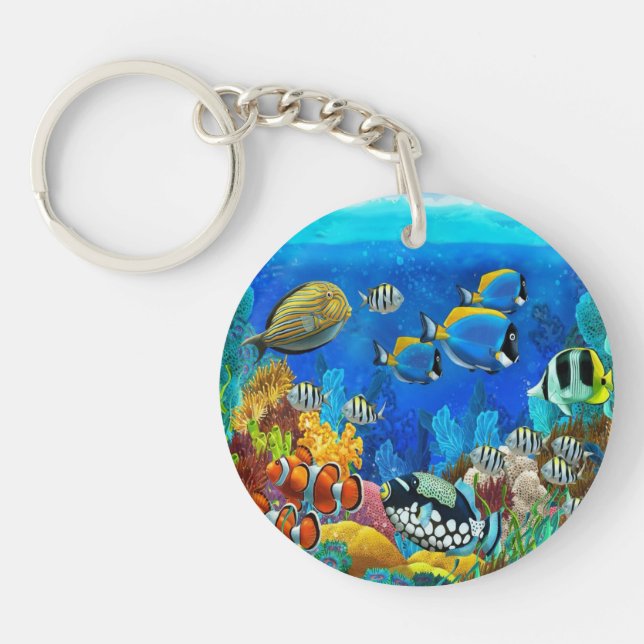 Porte-clefs Clavier aquarium (Devant)