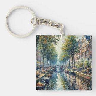 Porte-clefs Clavier - Automne après-midi au Canal