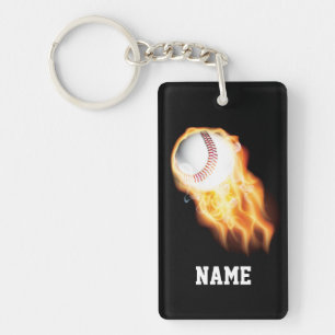 Porte-clefs Clavier de baseball avec NOM ou ANNÉE et NOM DE L'