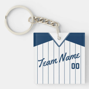 Porte-clefs Clavier de baseball Softball Jersey