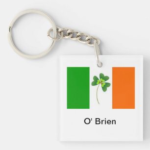 Porte-clefs Clavier de drapeau irlandais personnalisé