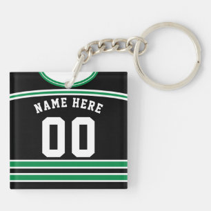 Porte-clefs Clavier de Jersey de hockey personnalisable, cross
