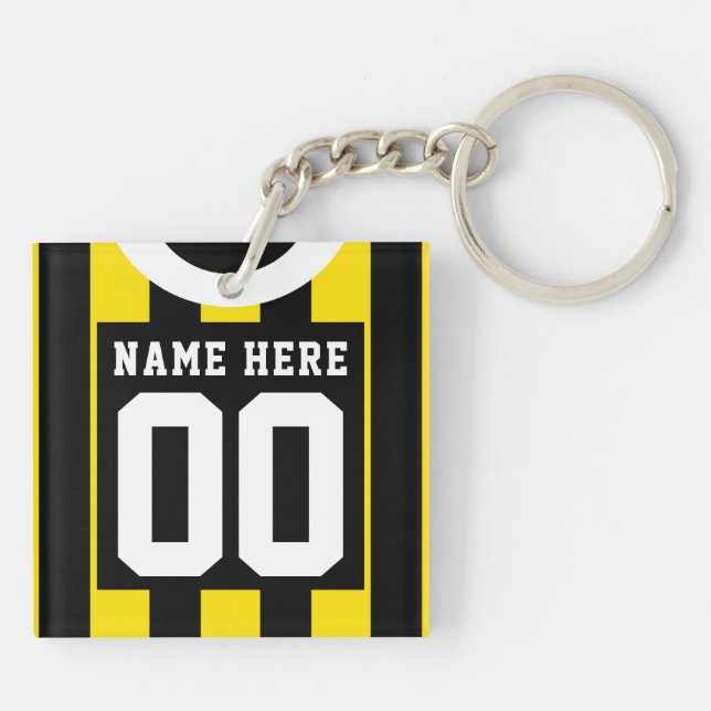 Porte-clefs Clavier de Jersey de Rugby de Football Personnalis (Dos)