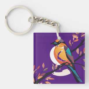 Porte-clefs Clavier de Paruline Lilac