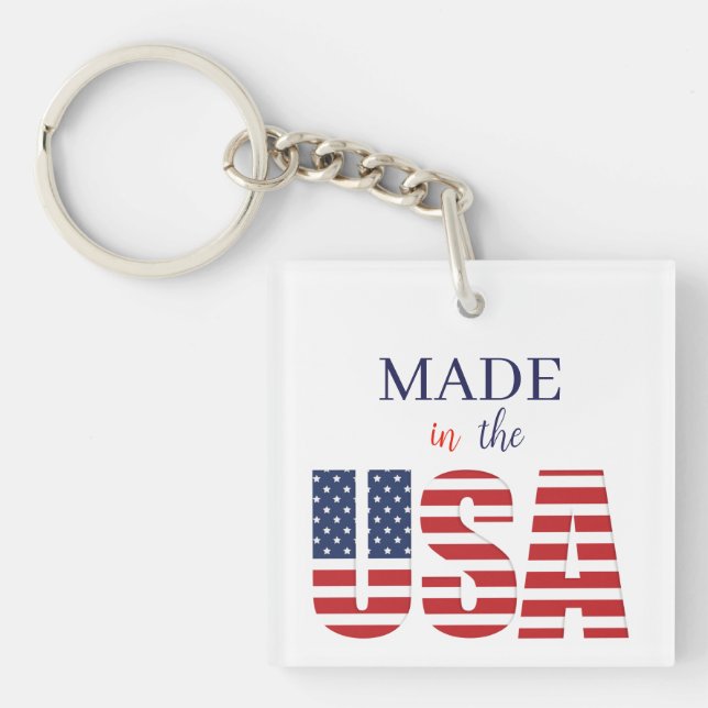 Porte-clefs Clavier - Fabriqué aux Etats-Unis (Devant)