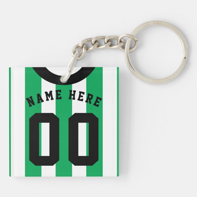 Porte-clefs Clavier Jersey de Rugby de Football Personnalisé,  (Dos)
