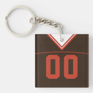 Porte-clefs Clavier Jersey Personnalisable, Crosse De Football
