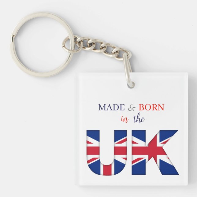 Porte-clefs Clavier - Made & Born en France (Devant)