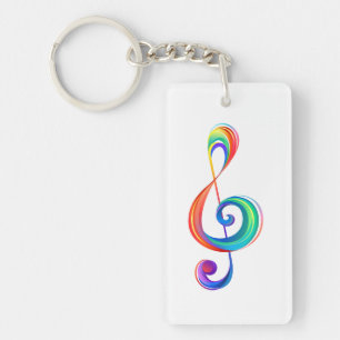 Porte-clefs Clé arc-en-ciel