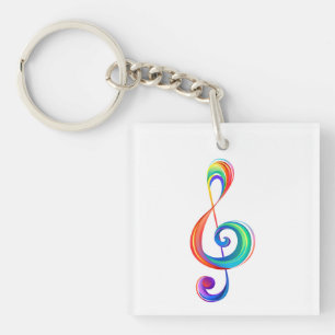 Porte-clefs Clé arc-en-ciel
