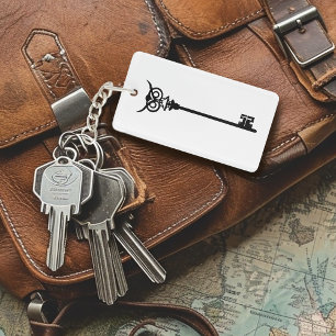 Porte-clefs Clé de squelette de la Chouette tribale