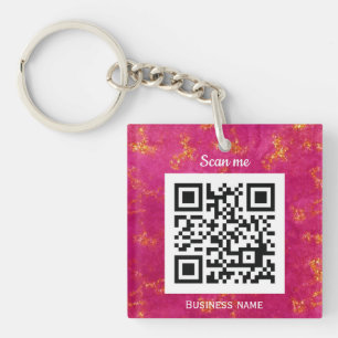 Porte-clefs Clé rose personnalisée professionnelle du logo pro